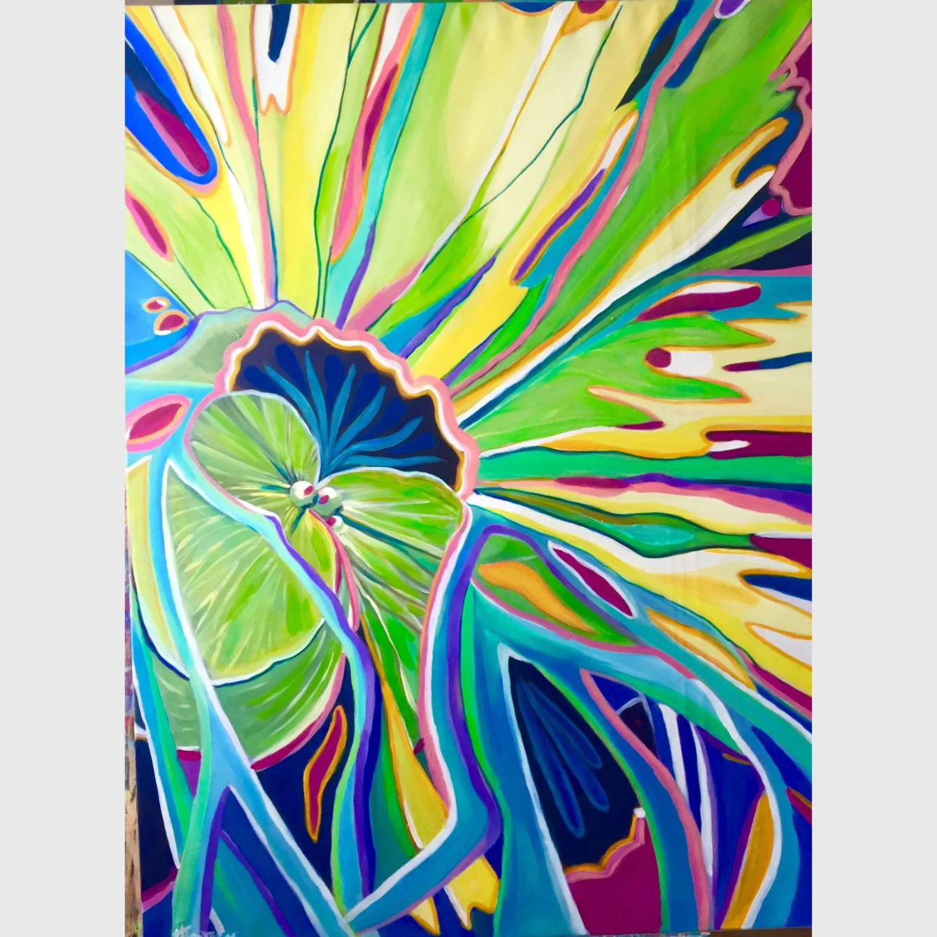 painting/peinture/plant/plante/spring/printemps/multicolor/colors/figurative/art/deco/contemporain