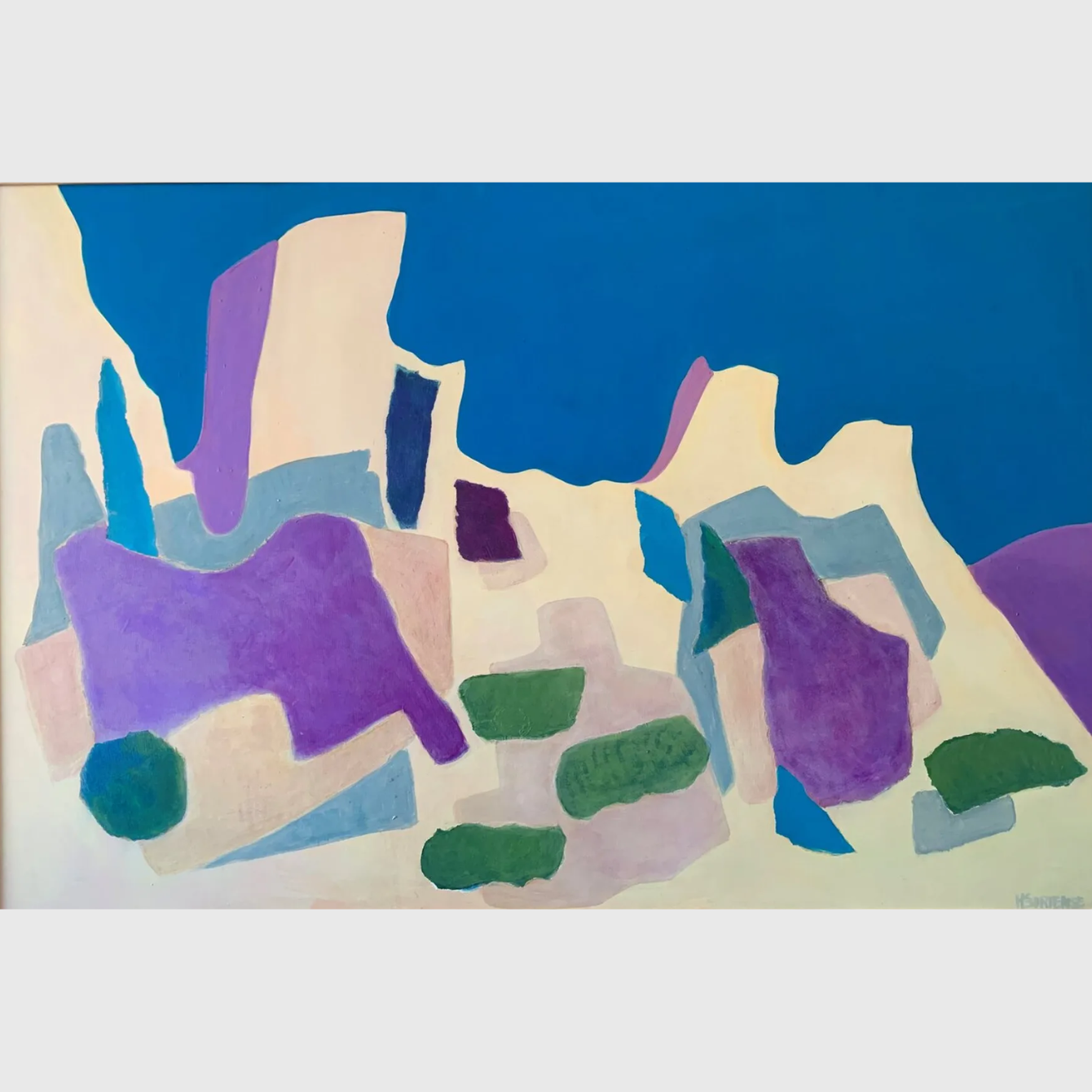 calanques/marseille/bleu/purple/blue/violet/painting/peinture